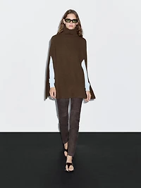 100% wool knitted coat