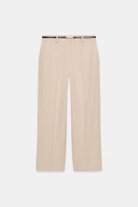 STRAIGHT-LEG PANTS WITH BELT