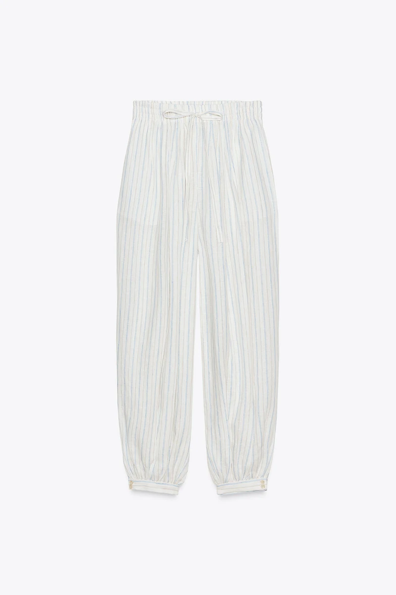 ZW COLLECTION STRIPED BALLOON PANTS