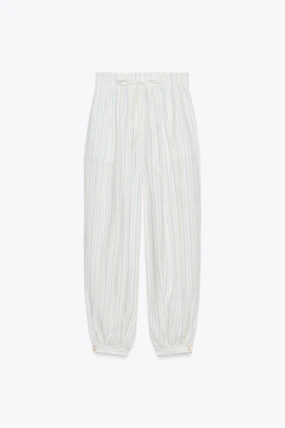 ZW COLLECTION STRIPED BALLOON PANTS