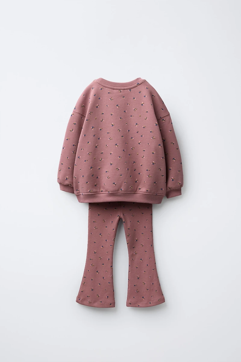 ENSEMBLE SWEAT-SHIRT ET LEGGING FLEURS