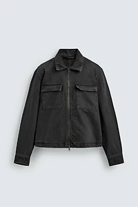 CROPPED FIT ZIP JACKET