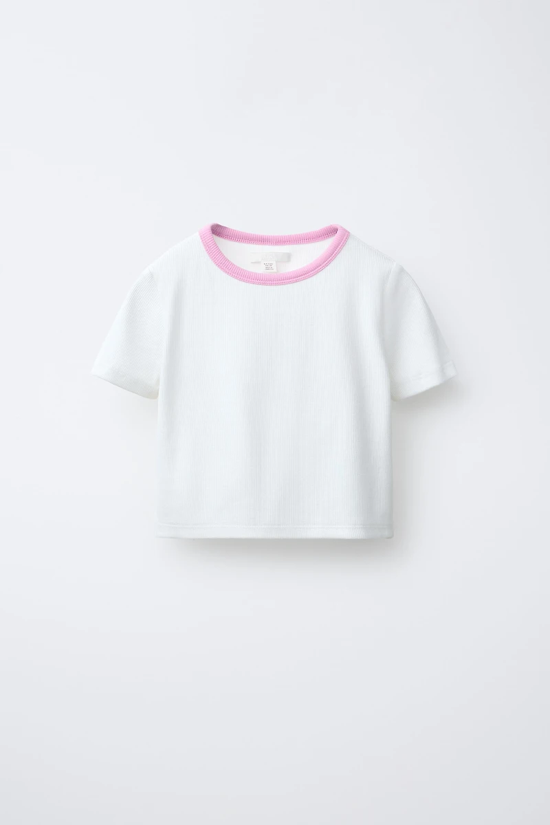 STRIPED SHIRT PACK WITH CONTRAST RIB T-SHIRT
