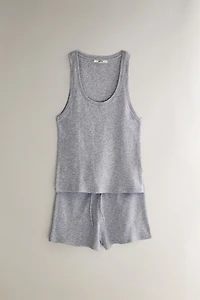 RIBBED COTTON TOP
