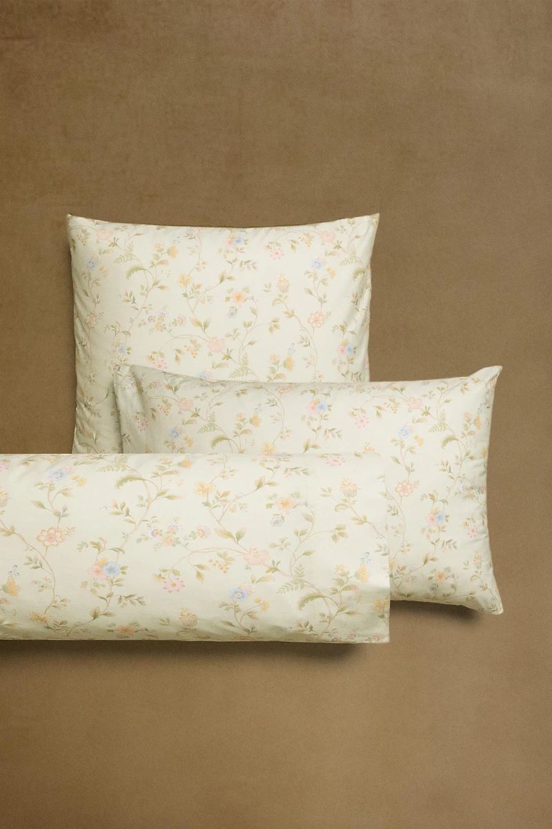 TAIE D’OREILLER IMPRIMÉ FLORAL