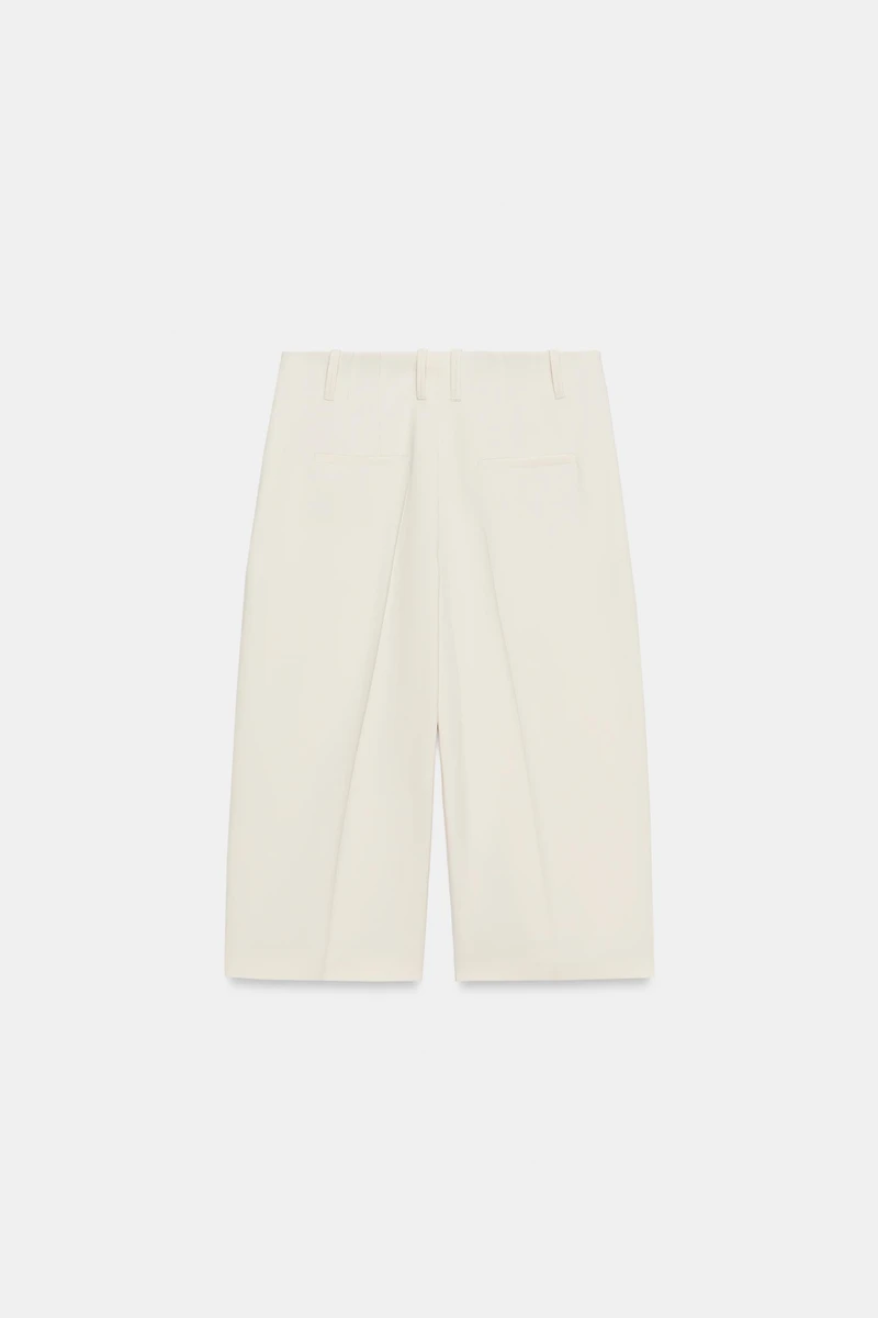 ZW COLLECTION STRAIGHT DARTED BERMUDA SHORTS