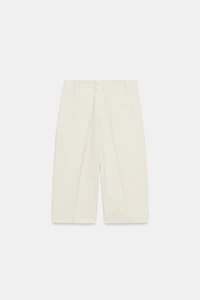ZW COLLECTION STRAIGHT DARTED BERMUDA SHORTS