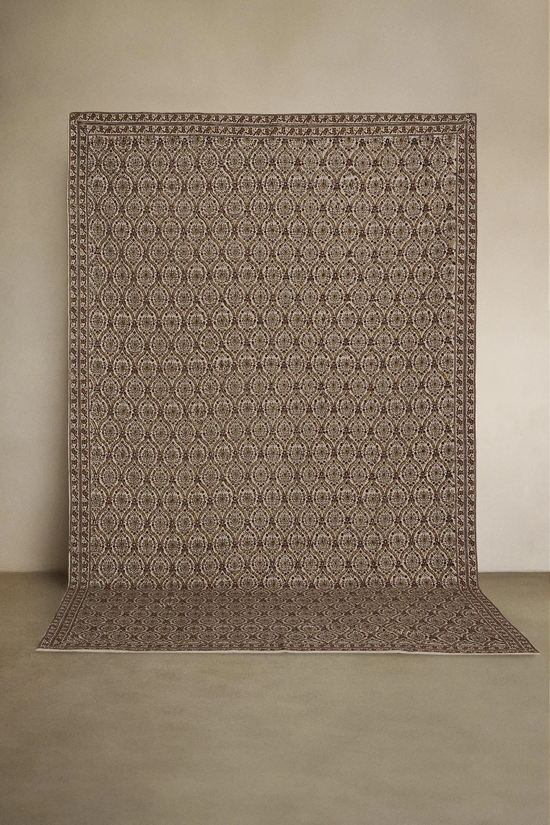 COTTON PAISLEY PRINT AREA RUG