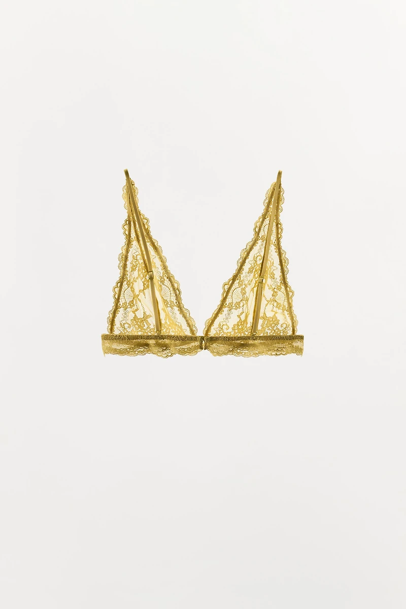 LACE TRIANGLE BRA