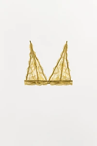 LACE TRIANGLE BRA