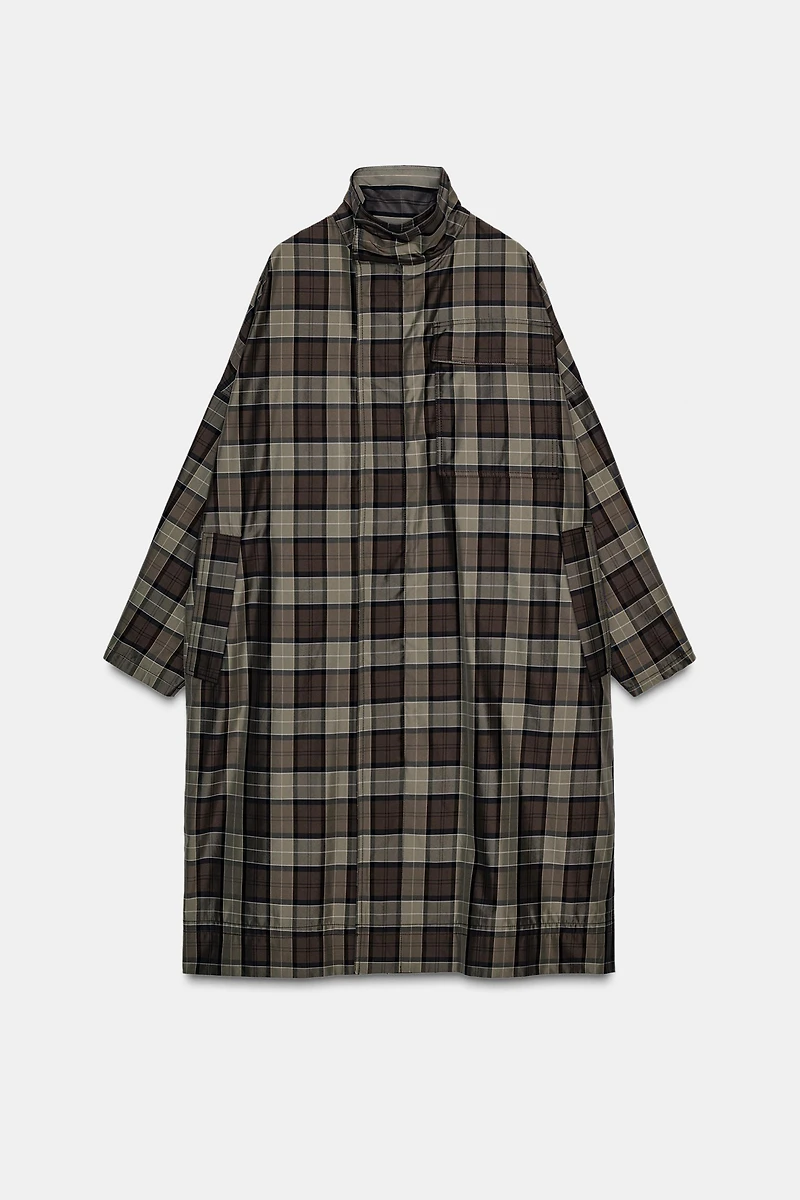 CHECKED TRENCH COAT ZW COLLECTION LIMITED EDITION