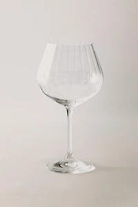 WAVE EFFECT BOHEMIA CRYSTAL WINE GLASS