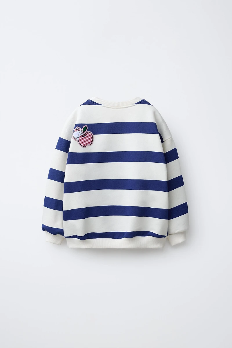 SWEAT À RAYURES HELLO KITTY © SANRIO