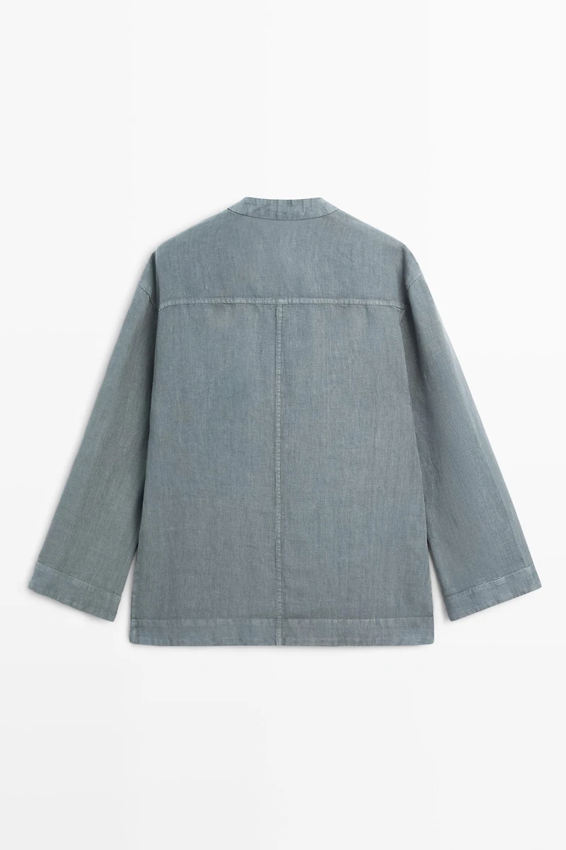 Kimono en 100 % lin à nouer