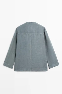Kimono en 100 % lin à nouer