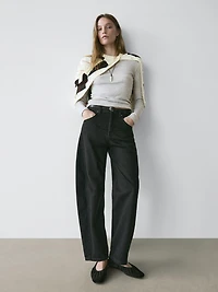 Jean balloon mid-rise