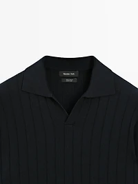 Pull polo manches longues