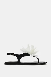 FLORAL FLAT SANDALS