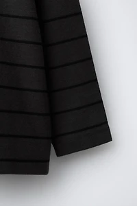 STRIPED TURTLENECK T-SHIRT