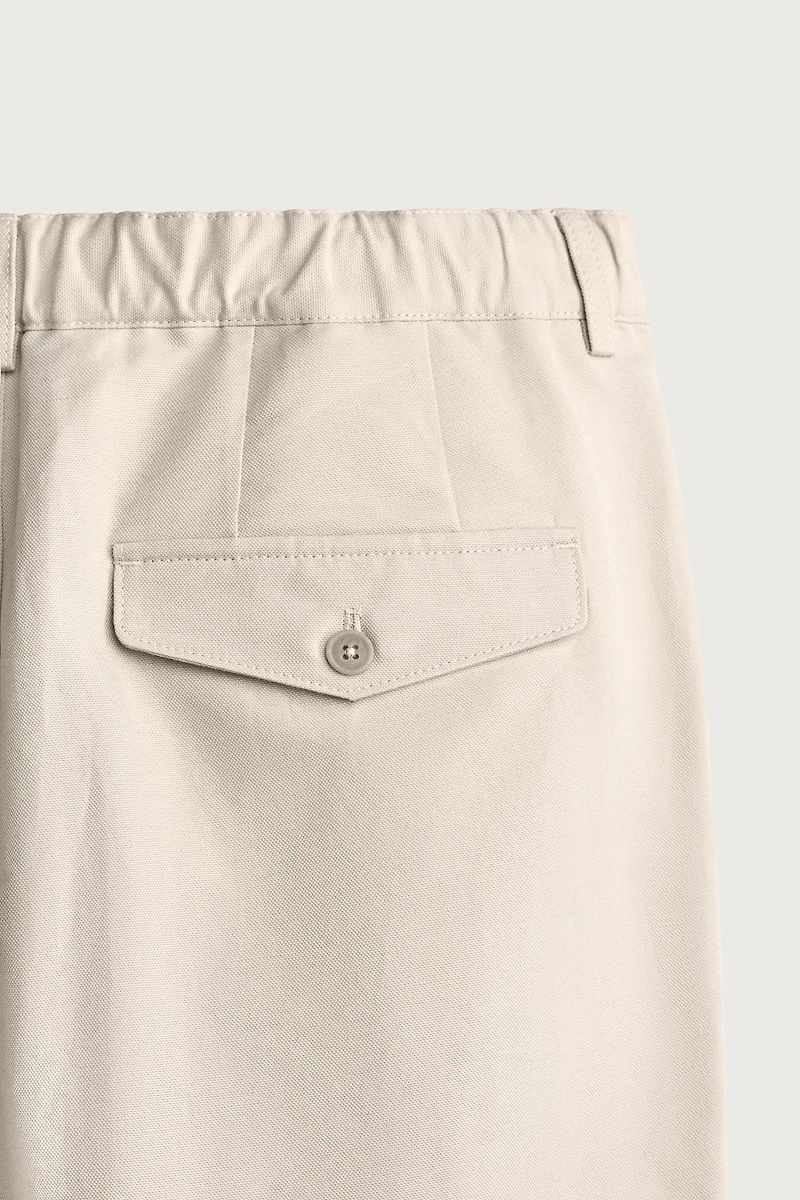COTTON-LINEN RELAXED FIT PANTS