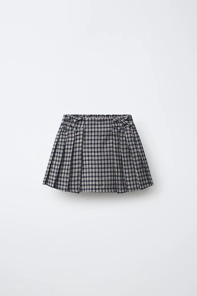 PLAID PRINT SKIRT