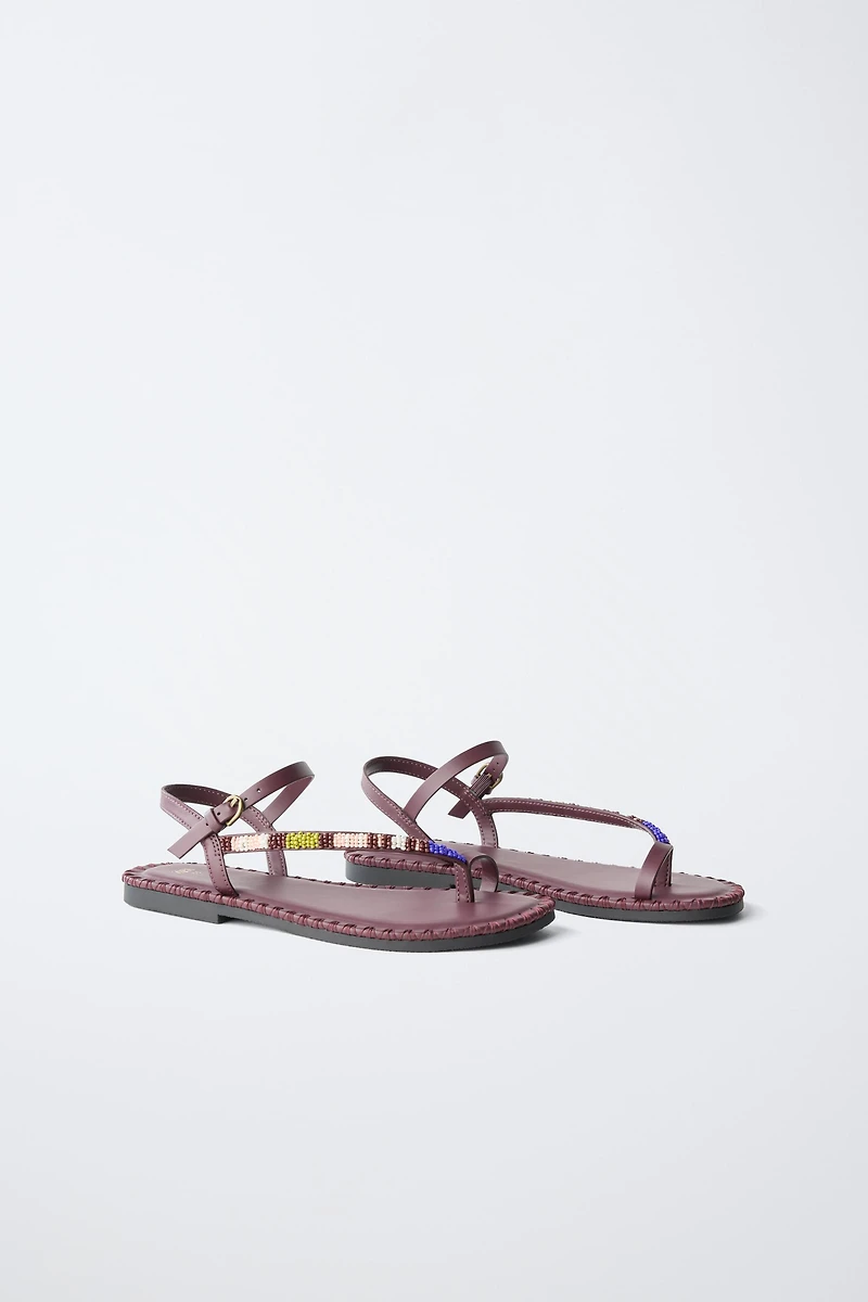 SANDALES À PERLES