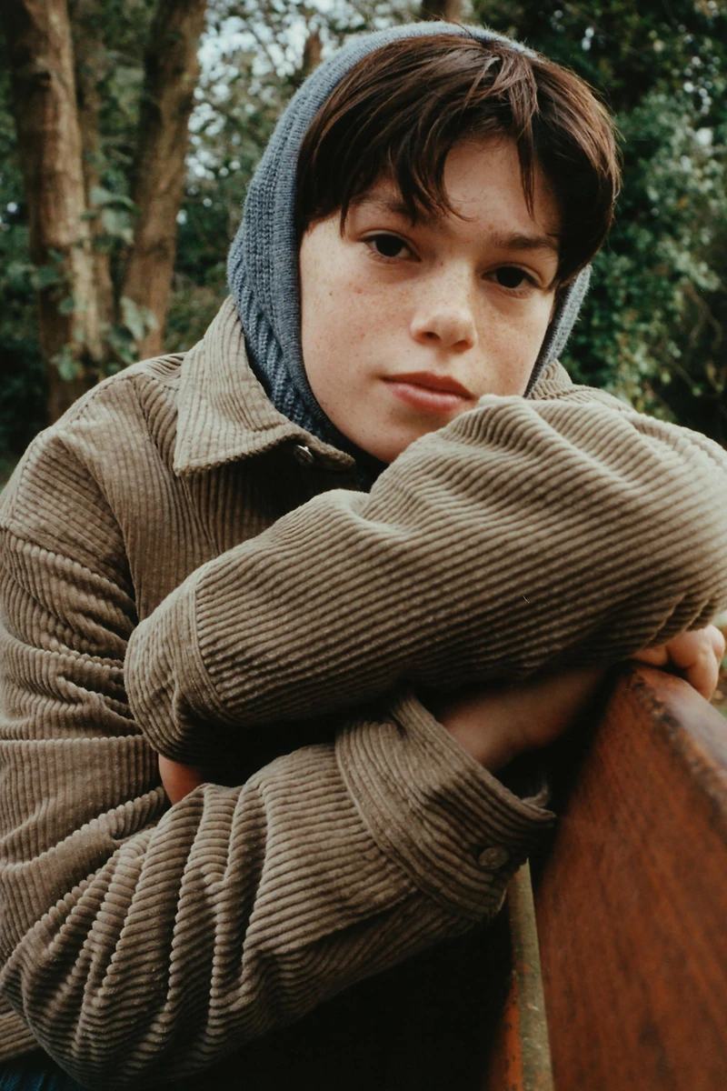 FLEECE LINED CORDUROY OVERSHIRT