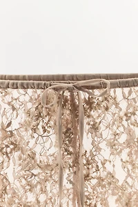 RUFFLED LACE SHORTS