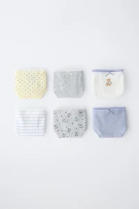 AGES 6-14 / SIX-PACK OF BEAR UNDERWEAR