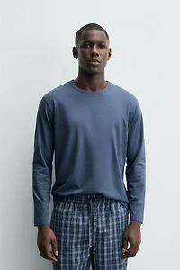 PLAID COMBINED PAJAMA SET