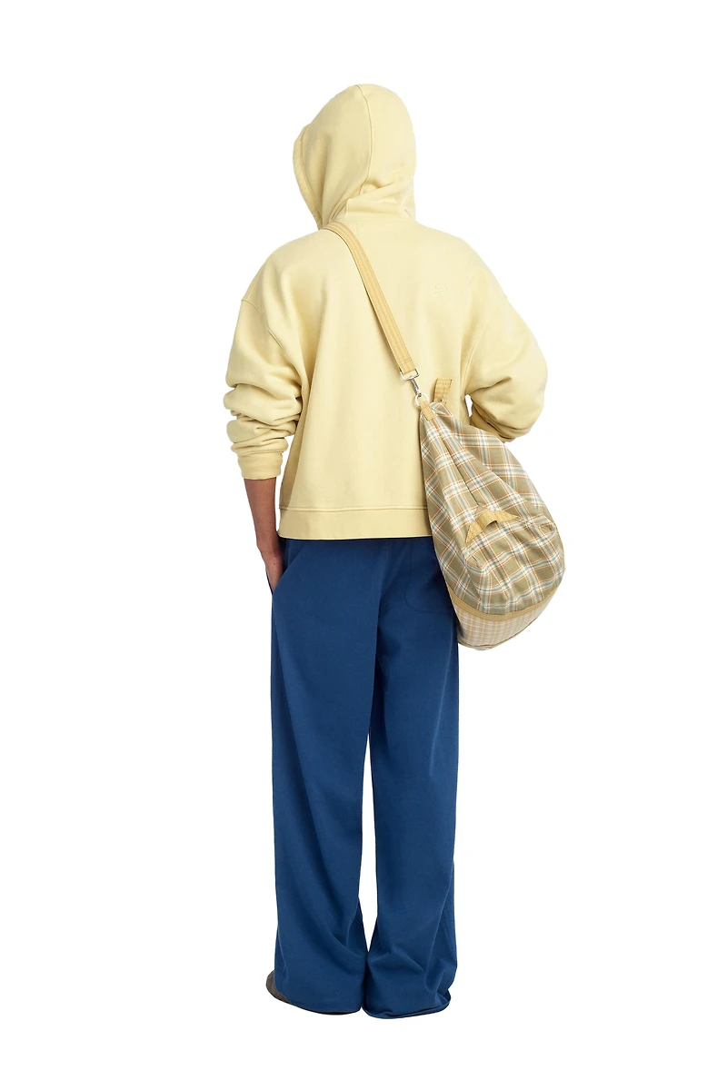 SWEAT COURT ZIPPÉ À CAPUCHE