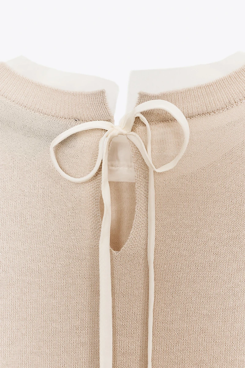WOOL BLEND KNIT SWEATER