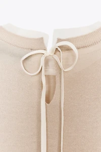 WOOL BLEND KNIT SWEATER