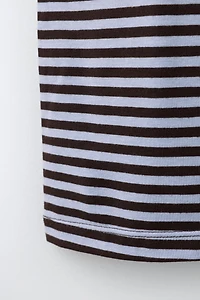 STRIPED T-SHIRT AND BERMUDA SET