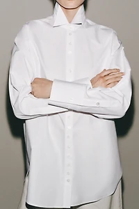 ZW COLLECTION POPLIN SHIRT WITH BUTTONS