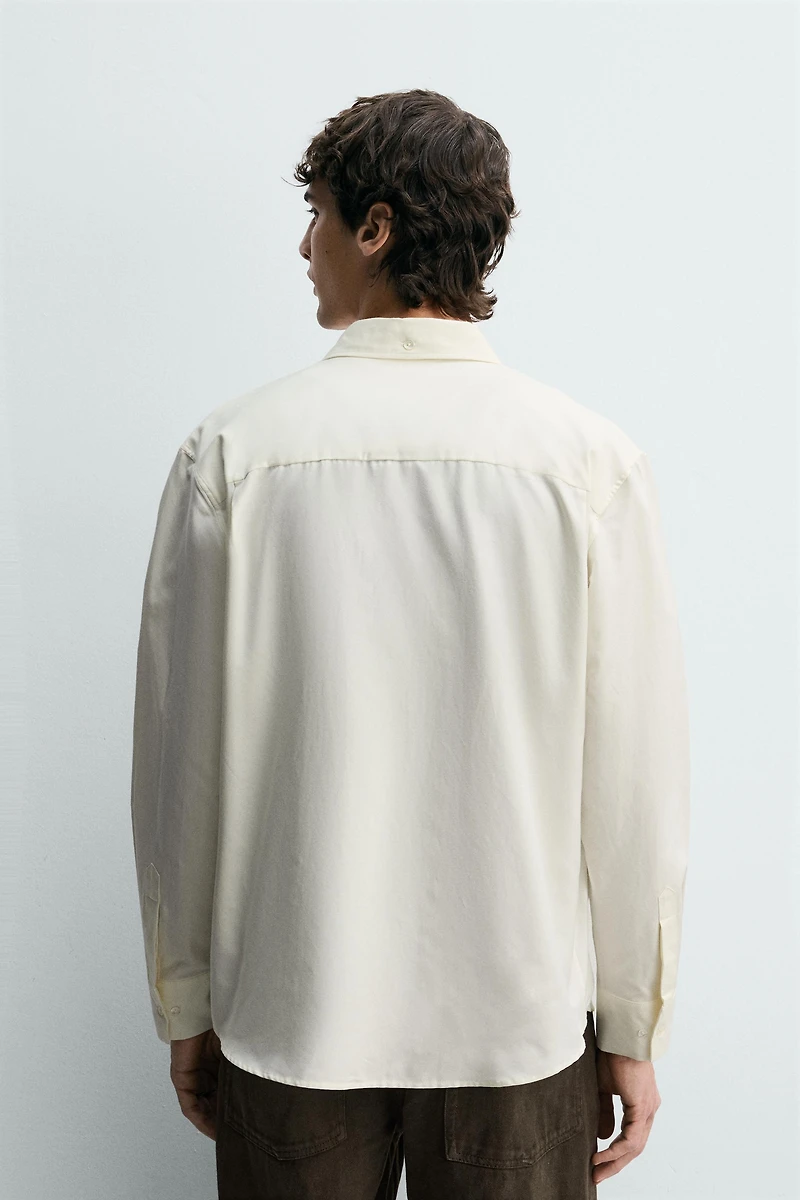REGULAR FIT COTTON-SILK SHIRT
