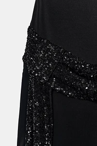SEQUIN SASH MINI DRESS