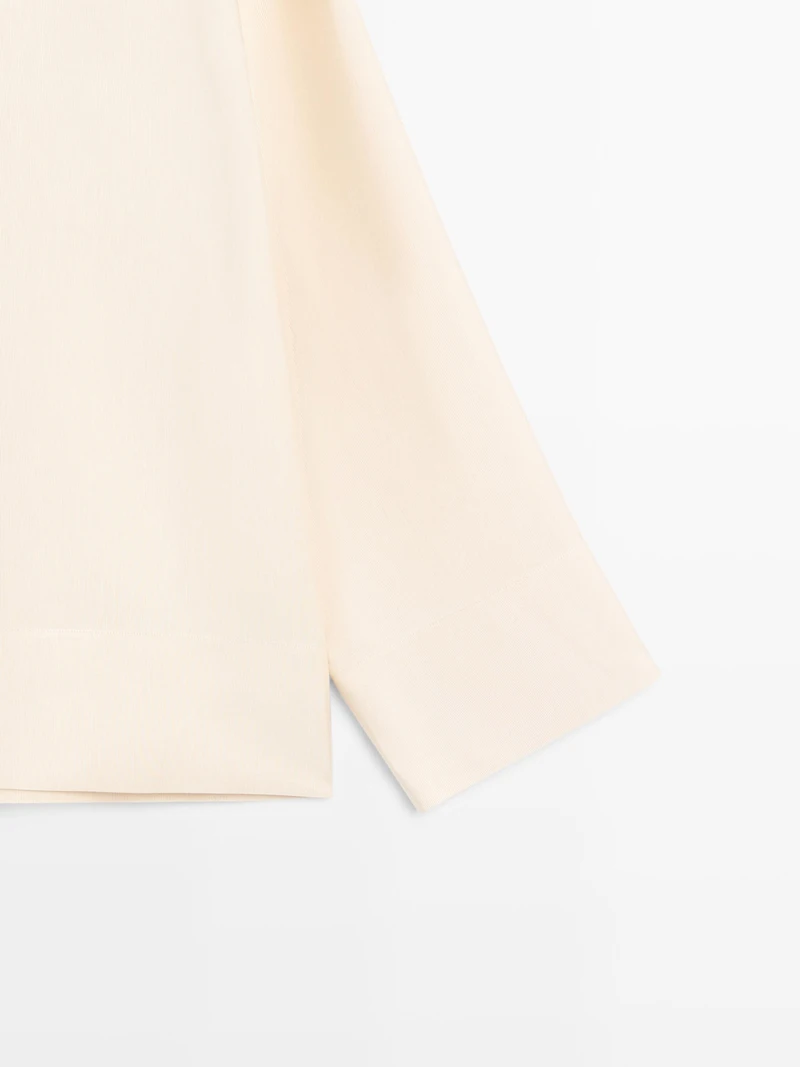 Flowing blouse with bib detail