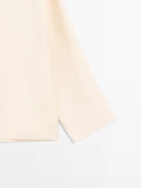 Flowing blouse with bib detail