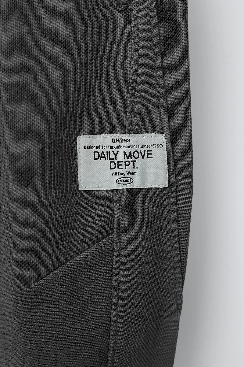 BARREL PLUSH PANTS WITH LABEL