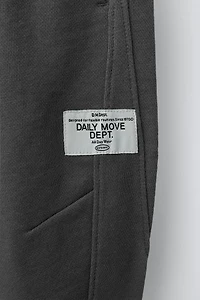 BARREL PLUSH PANTS WITH LABEL