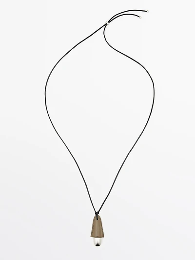 Leather pendant