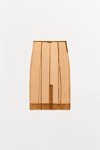 ORGANZA MIDI SKIRT