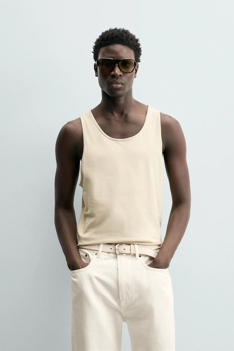 MEDIUM WEIGHT REGULAR FIT TANK TOP