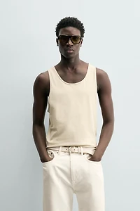 MEDIUM WEIGHT REGULAR FIT TANK TOP