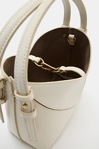 MINI SEAM DETAIL BUCKET BAG
