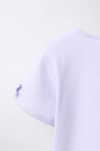 RIBBED STRIPED TIE T-SHIRT