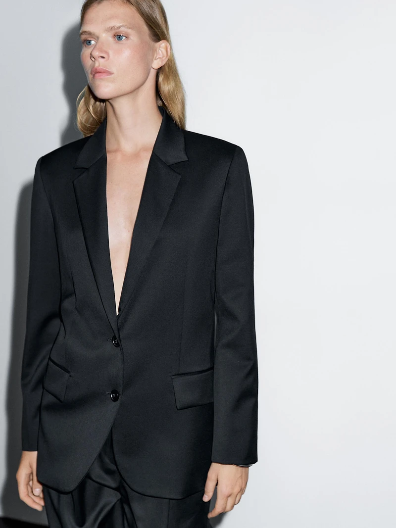 Blazer à deux boutons 100 % extra-fin