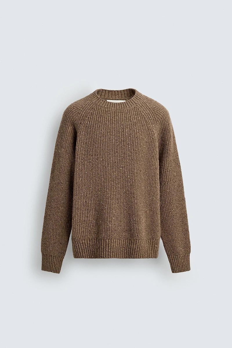 PURL KNIT FLECKED JUMPER ORIGINS