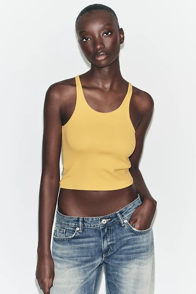 RIBBED CROP TOP